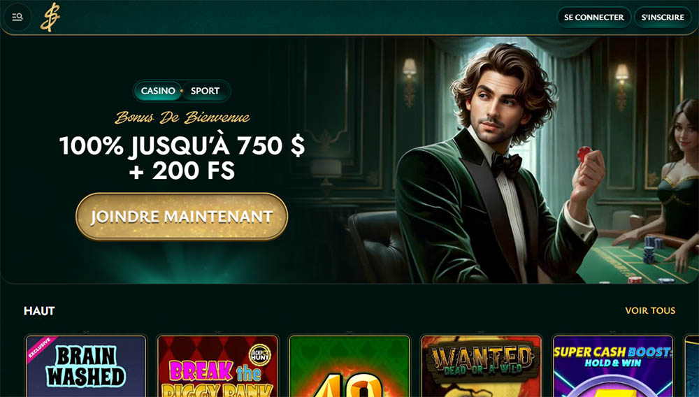 Cashed sans wager casino