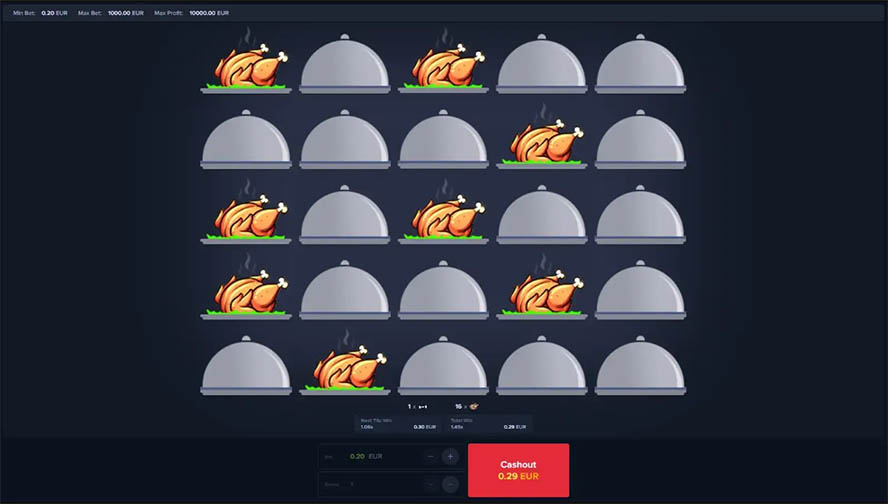 Jeu de casino en ligne Jeu du Poulet